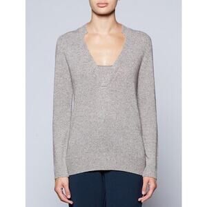 Brochu Walker Tupelo V Neck Sweater in Hearth Melange Size Small